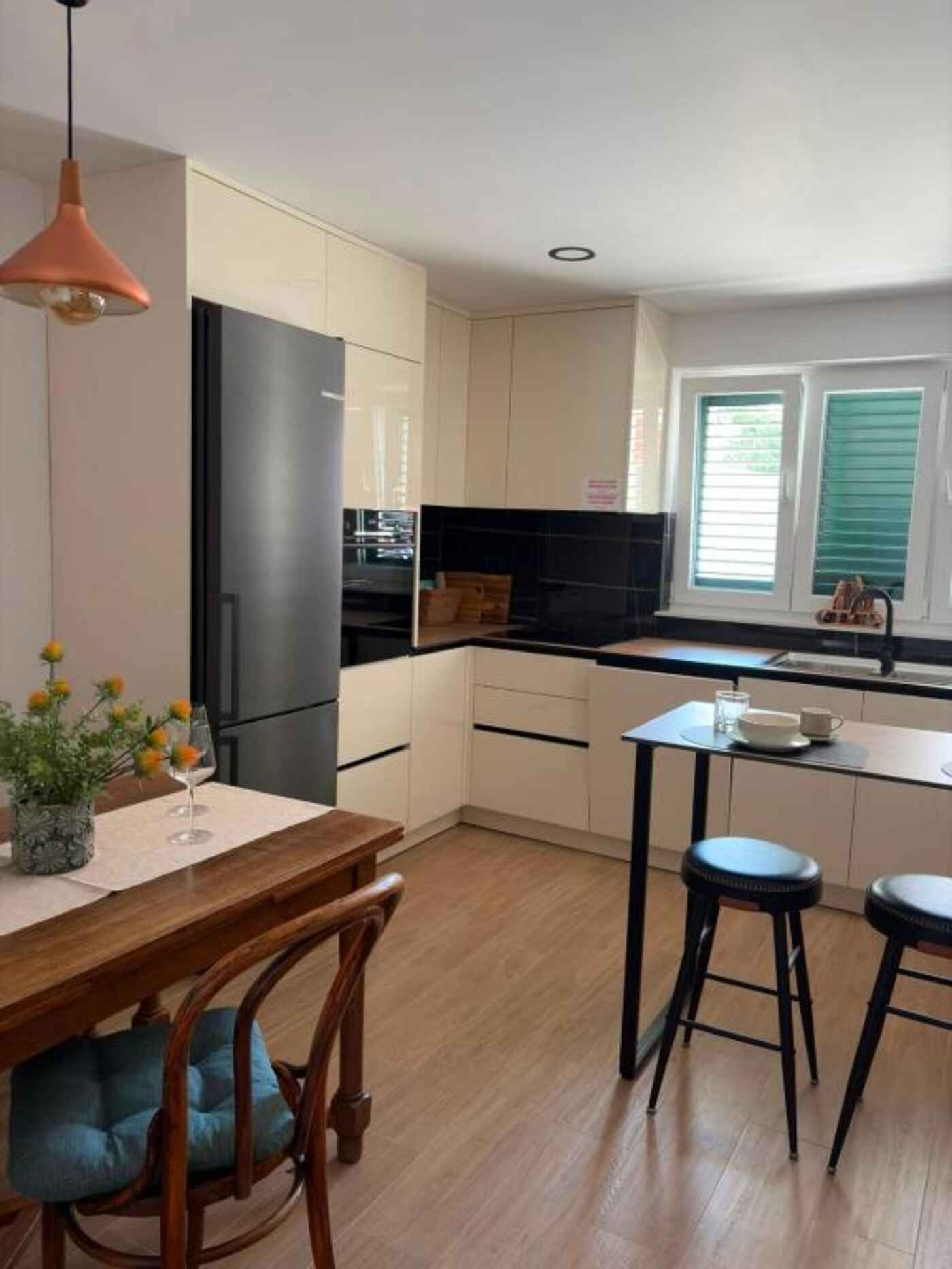 Fully equipped shared kitchen for guests
